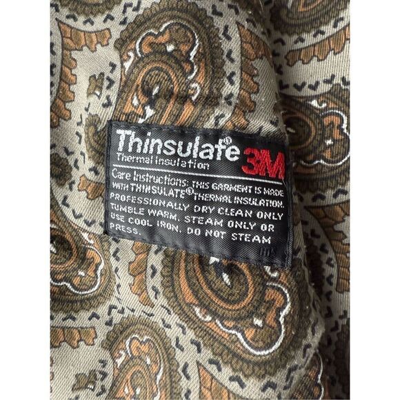 Vintage London Fog Tan/Beige Thinsulate 3M Double Breasted Long Trench Coat - Picture 10 of 13